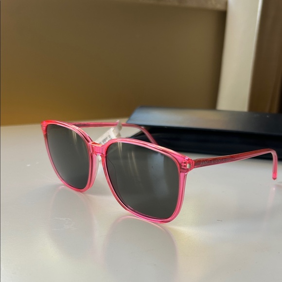 Saint Laurent Pink Sunglasses with Black Case main image 8